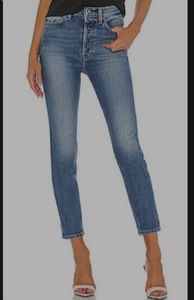 ReDone Orginals High Rise Skinny Crop